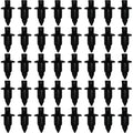 Plastic rivets, Vehicle mounting clips, 50 Piece Body for Yamaha/Suzuki/Kawasaki/Forza, Plastic fairing 6 mm hole
