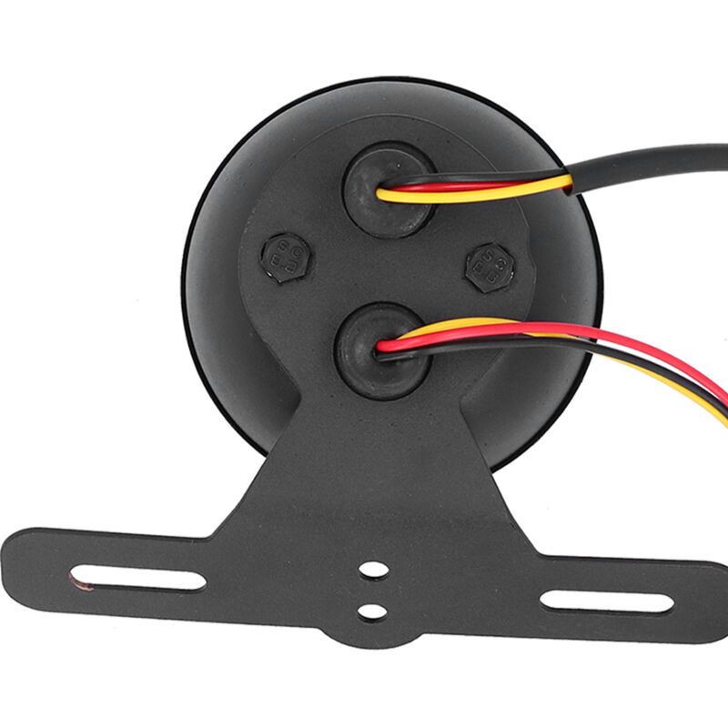 DC12V Vintage Tail Light Brake Stop Light with License Plate Bracket Universal for Yamaha Motorcycle