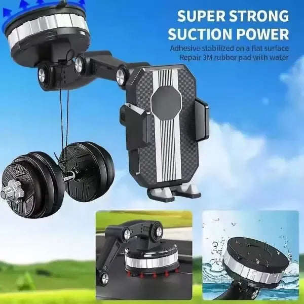 Fixed Car Accessories Shockproof Navigation Mobile Phone Holder Large Van Plus Suction Cup Type Articulated Arm Car