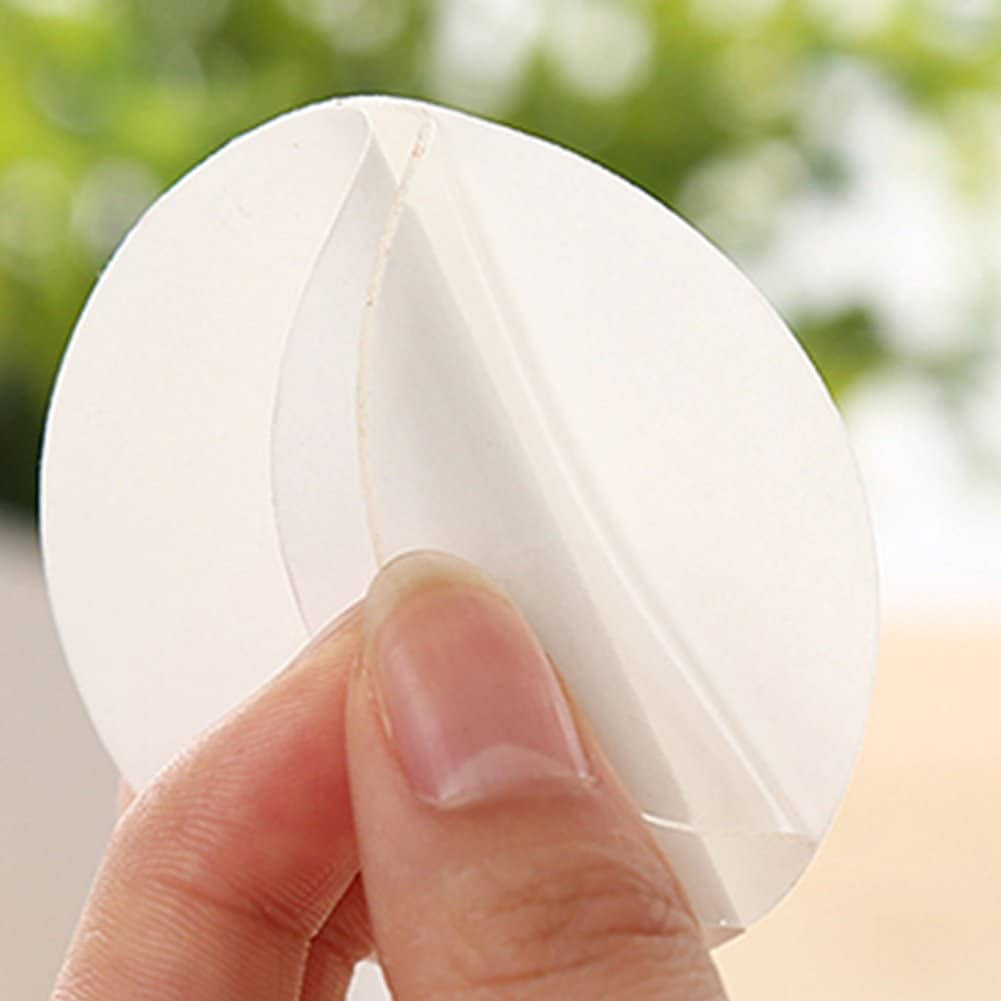 10 Piece Double-Sided Adhesive Stickers, Round Clear, Waterproof Silicone Fixing Adhesives, Suction Cup Auxiliary