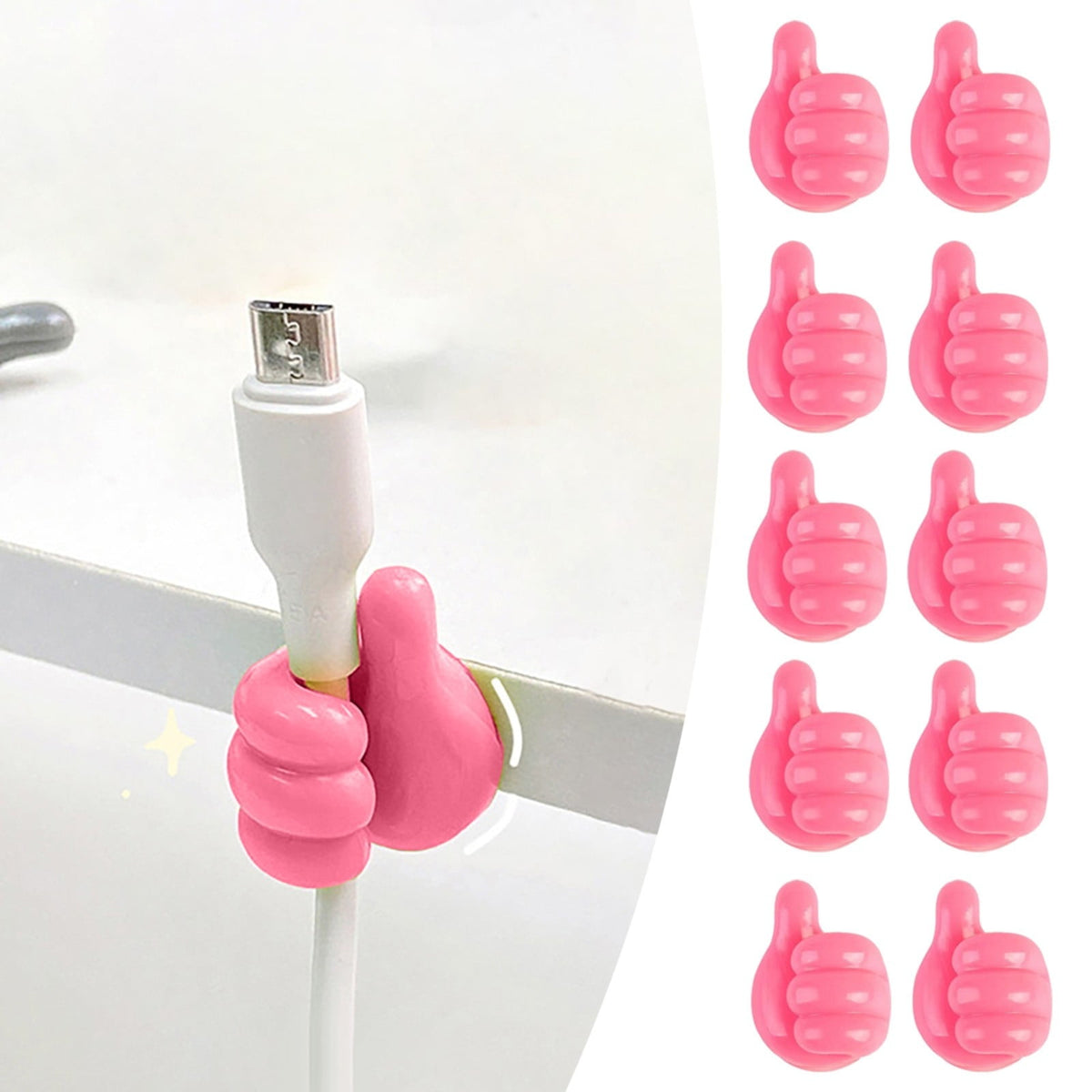 Hooks ! Thumb Hook Hub Cable Fixing Device Data Cable Storage and Fixing Device Cable Management Device Scratch Hole
