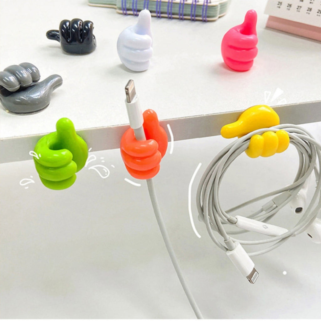 Hooks ! Thumb Hook Hub Cable Fixing Device Data Cable Storage and Fixing Device Cable Management Device Scratch Hole