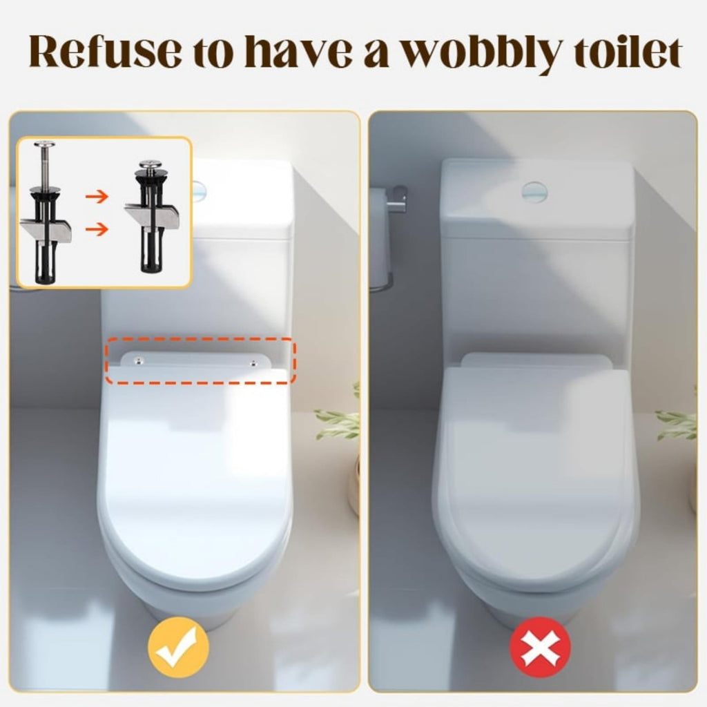 Toilet Lid Fixing Screw Locking (Including 18, 28Mm Gasket) 1, Toilet Seat Kit Screws Quick Release Easy To Install