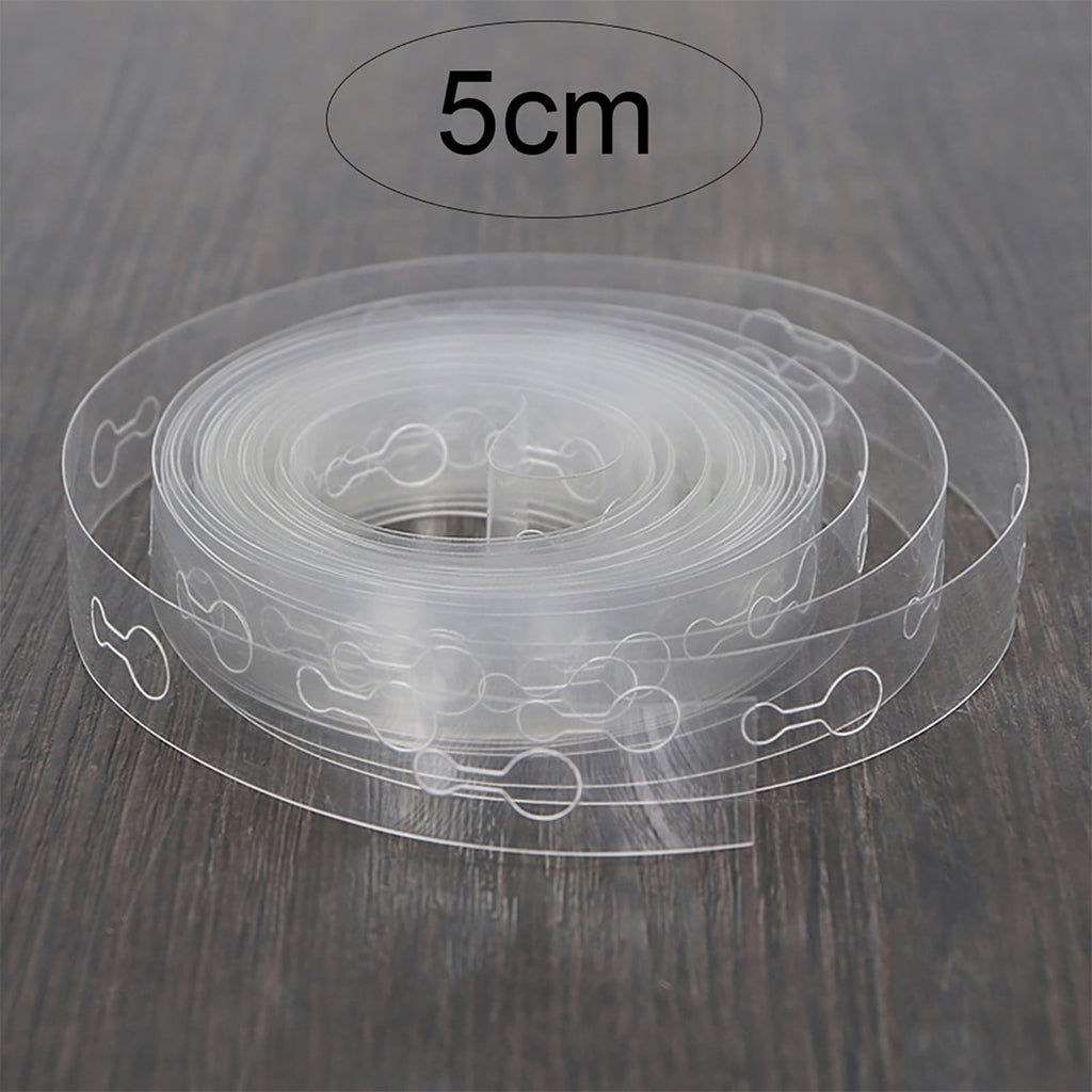 Adhesive Tape Handmade Tape 5M Transparent Flexible Plastic Balloon Tape Strips for Birthday 110 Holes Balloon String