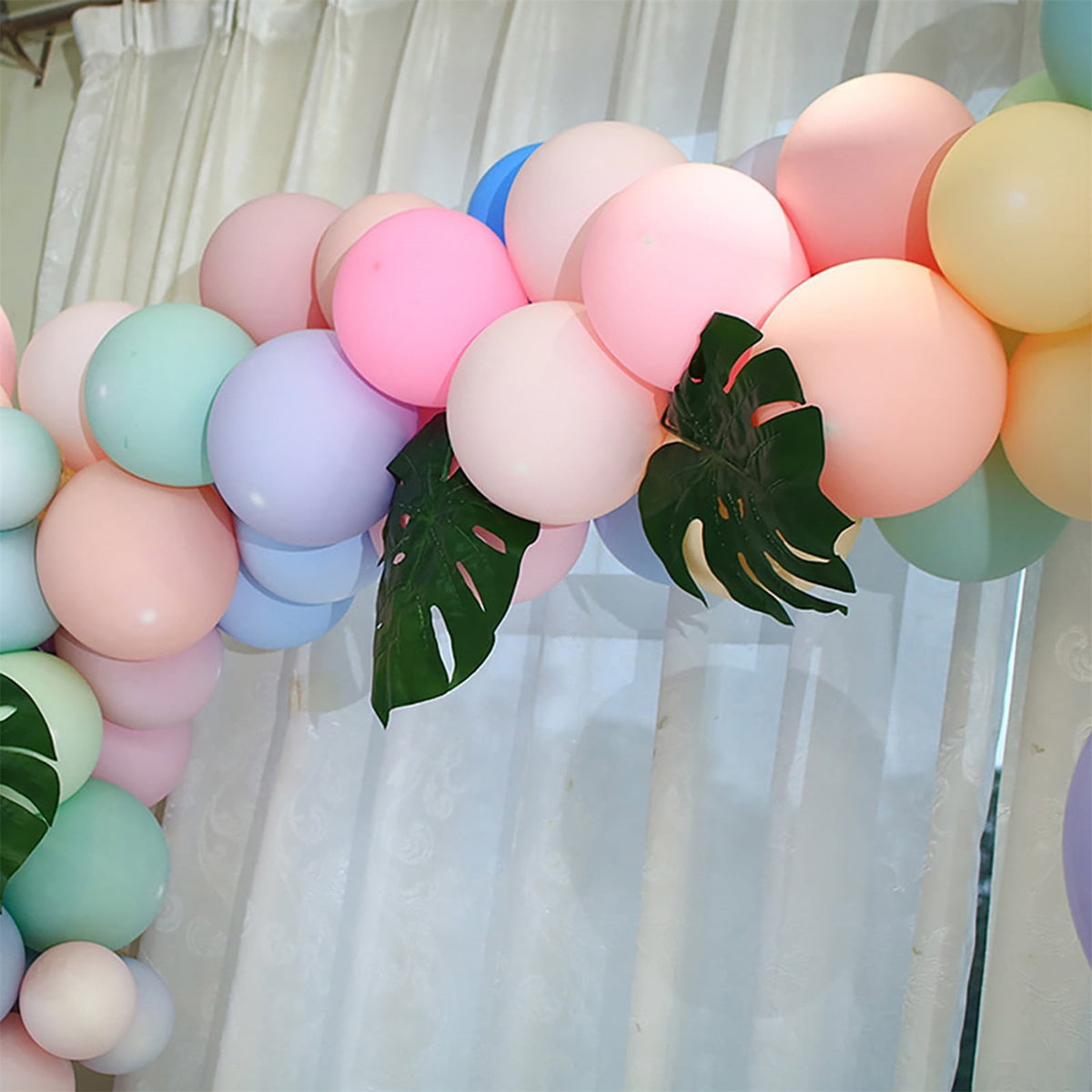 Adhesive Tape Handmade Tape 5M Transparent Flexible Plastic Balloon Tape Strips for Birthday 110 Holes Balloon String