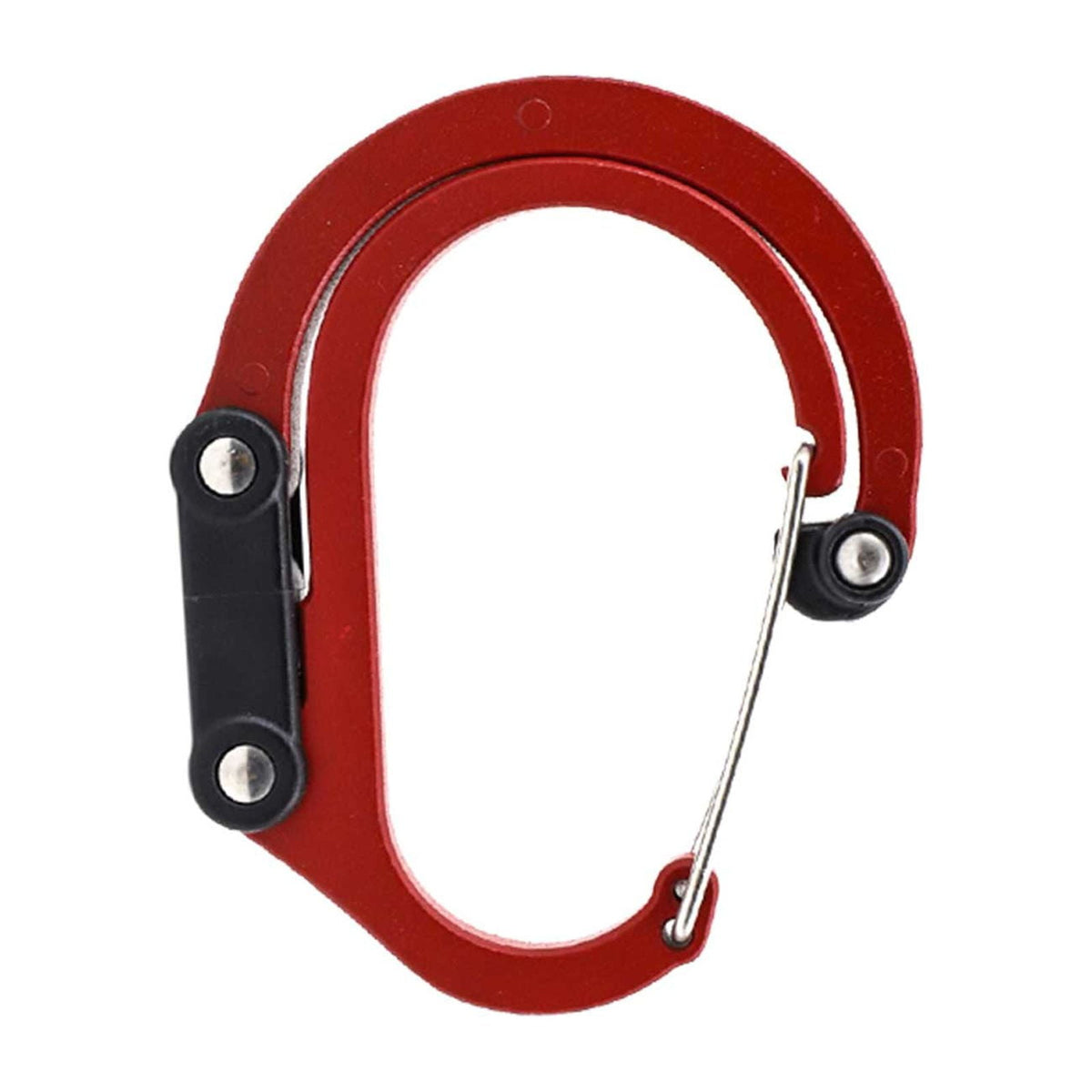 Carabiner Clip and Hook (Medium) | for Purses, Strollers and Backpacks Red Fixed Clip Mountaineering Clasps and Hooks