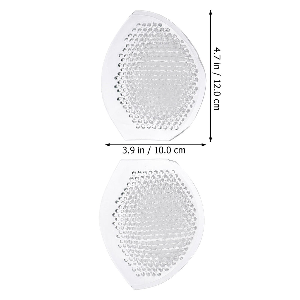 Worgeous Silicone Bra Pads for Women Transparent Reusable Cup Shaped Inserts Well Fixed Not Easy to Fall Off 1 Pair
