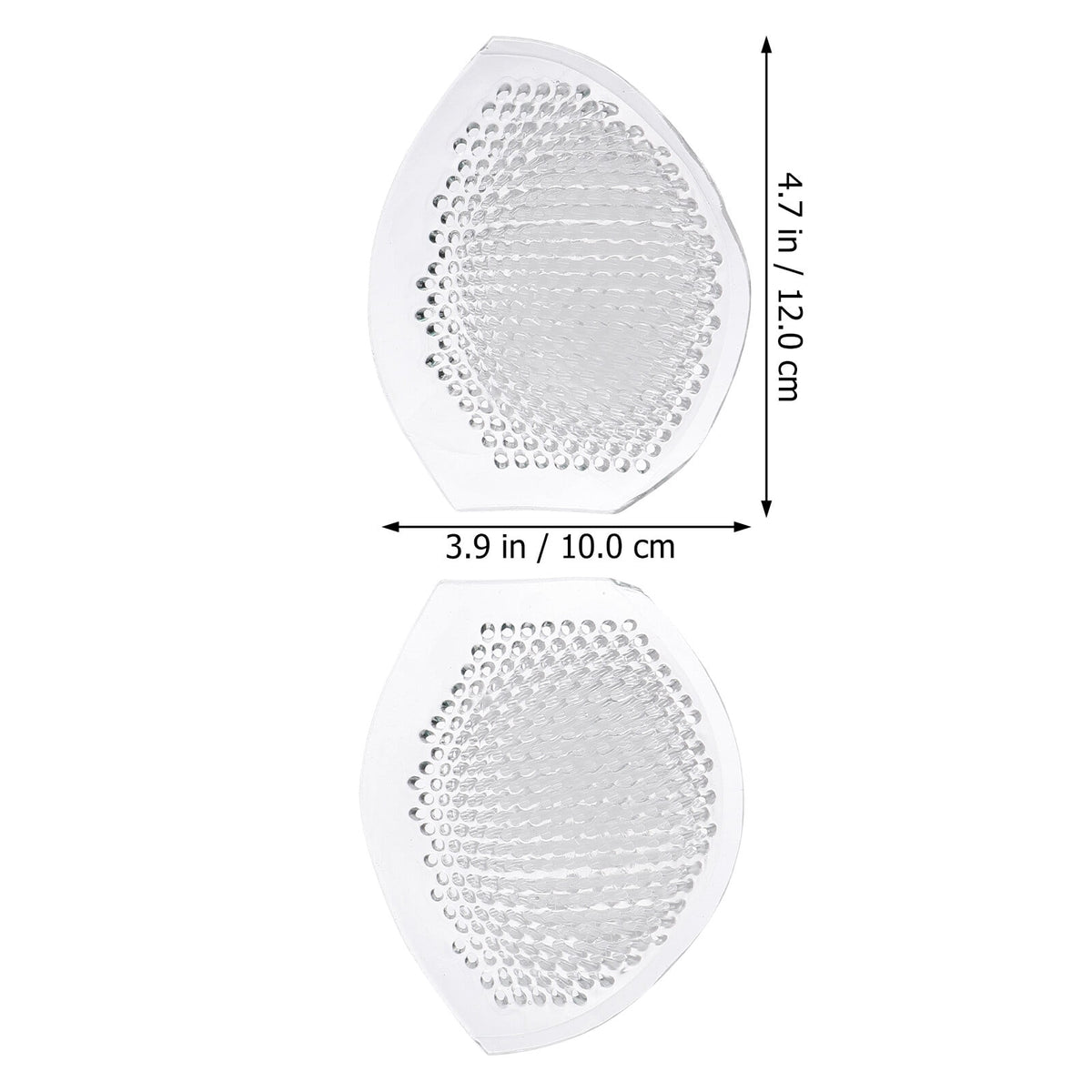 Worgeous Silicone Bra Pads for Women Transparent Reusable Cup Shaped Inserts Well Fixed Not Easy to Fall Off 1 Pair