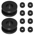 Worgeous 10 Piece Motorcycle Rear Shock Absorber Sleeve Buffer Rubber Ring Bushing Fixed Ring
