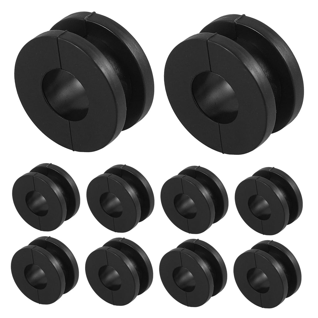 Worgeous 10 Piece Motorcycle Rear Shock Absorber Sleeve Buffer Rubber Ring Bushing Fixed Ring
