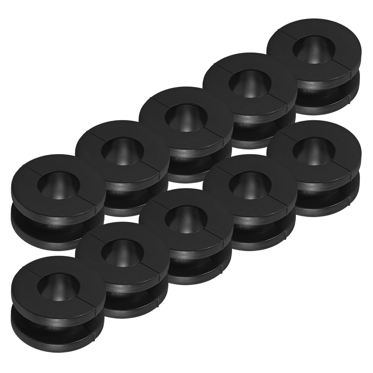 Worgeous 10 Piece Motorcycle Rear Shock Absorber Sleeve Buffer Rubber Ring Bushing Fixed Ring