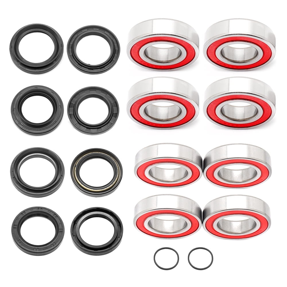 Front Rear Wheel Bearings Seals for Yamaha Rhino 450 Rhino 660 Rhino 700 2005-2013