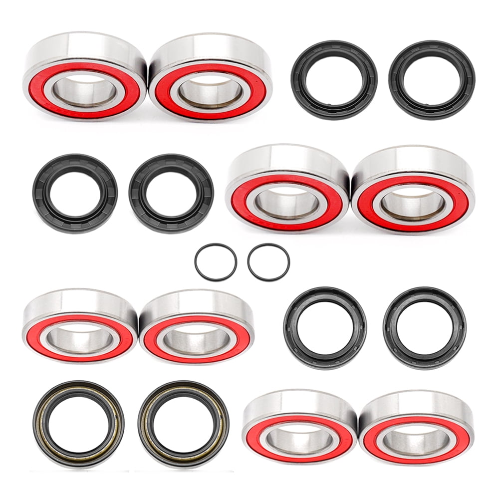 Front Rear Wheel Bearings Seals for Yamaha Rhino 450 Rhino 660 Rhino 700 2005-2013