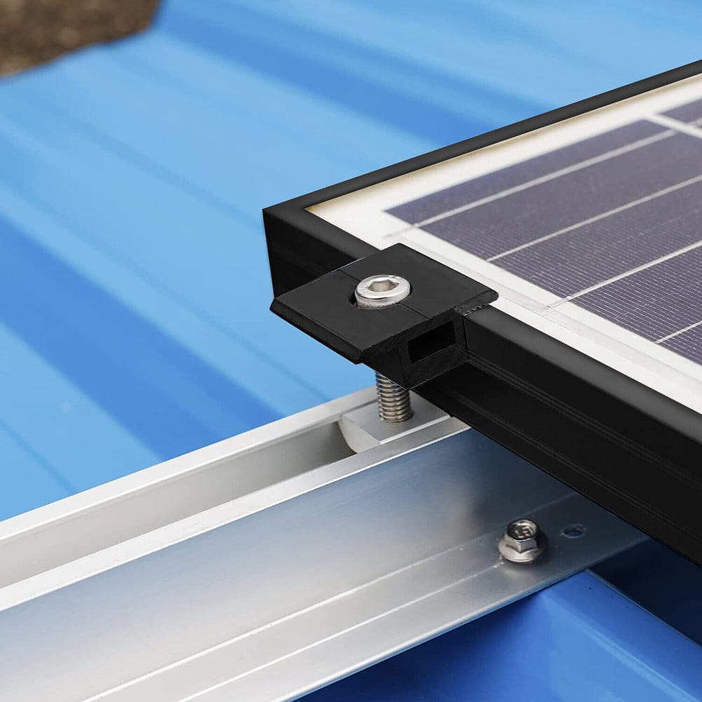 Solar Panel Adjustable Bracket Clamp Wide Photovoltaic Support Fixing PV End Clamps Mounting 30mm/35mm 10X 35mm