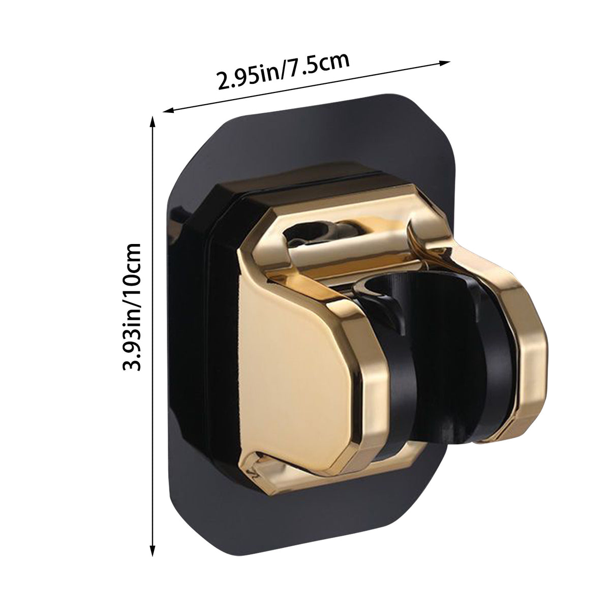 Shower Head Holder Strong Adhesive, No Drilling Wall Mount Adjustable Handheld Showerhead Bracket for RV Bathroom