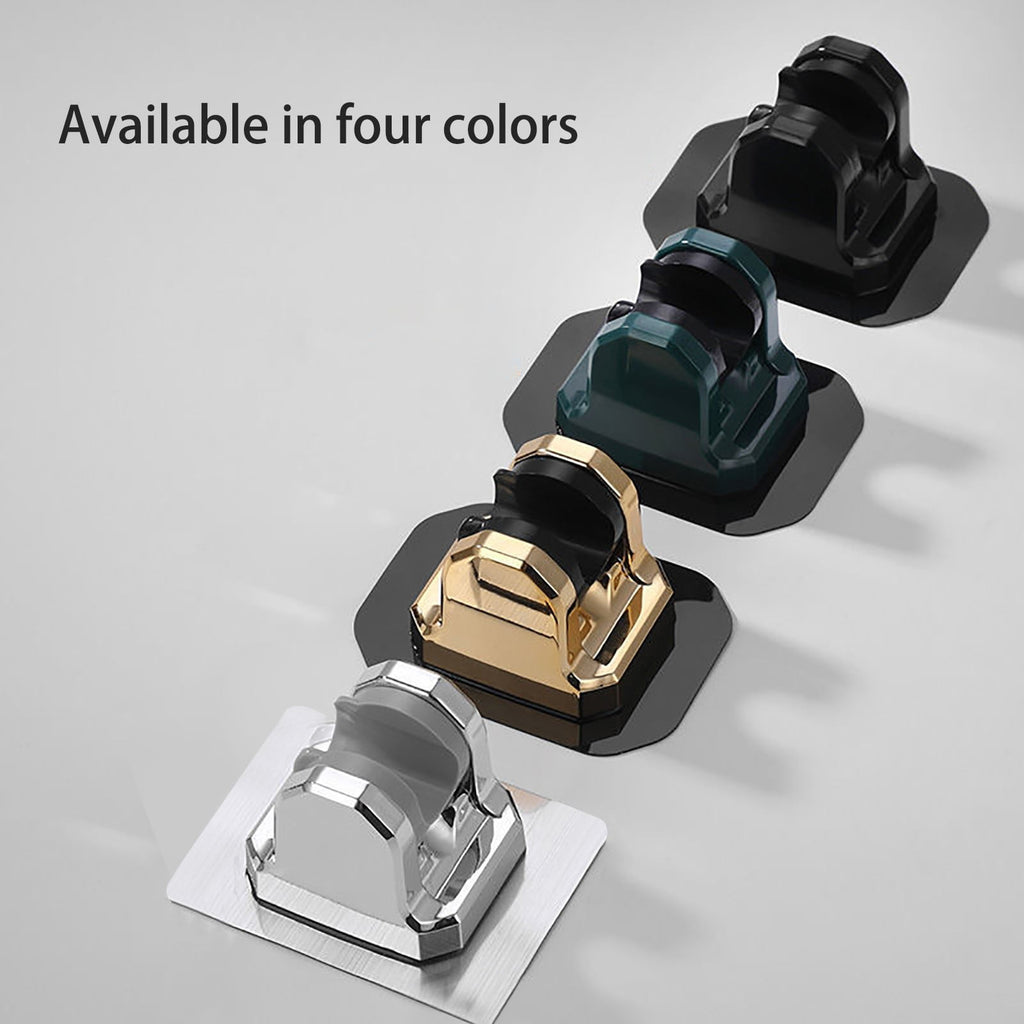 Shower Head Holder Strong Adhesive, No Drilling Wall Mount Adjustable Handheld Showerhead Bracket for RV Bathroom