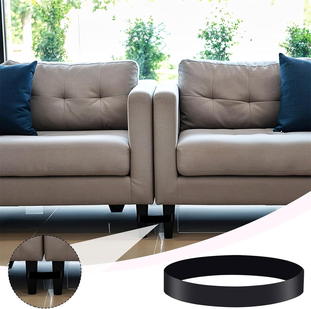 Sectional Couch Connector 16 Piece Sofa Couch Leg Strap, Heavy Duty Rubber Cinch Strap Keep Prevent Sofa Sliding