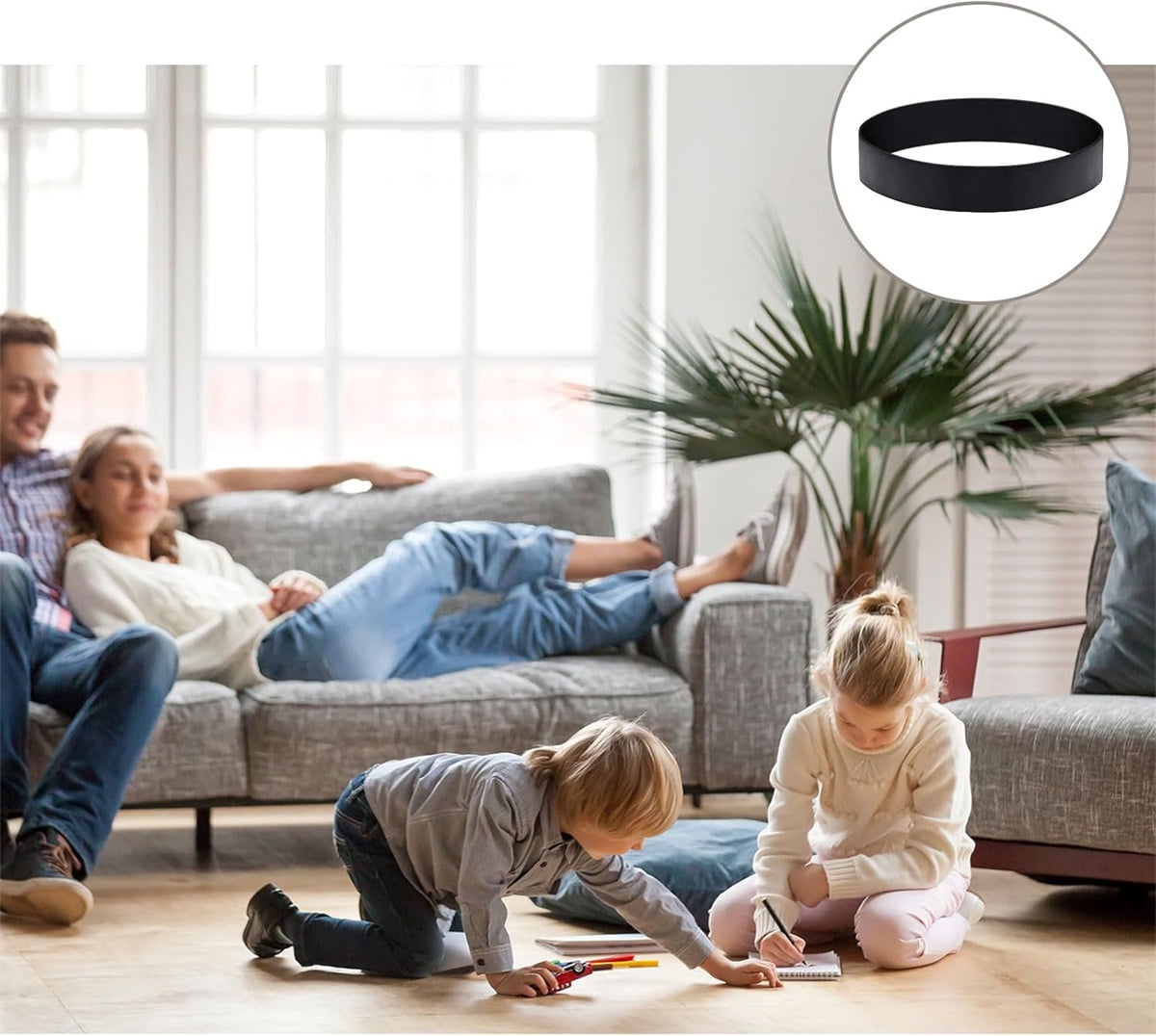 Sectional Couch Connector 16 Piece Sofa Couch Leg Strap, Heavy Duty Rubber Cinch Strap Keep Prevent Sofa Sliding