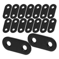 16 Sets Flat Corner Braces Straight Mending Plates Metal Fixing Corner Brace with Screws