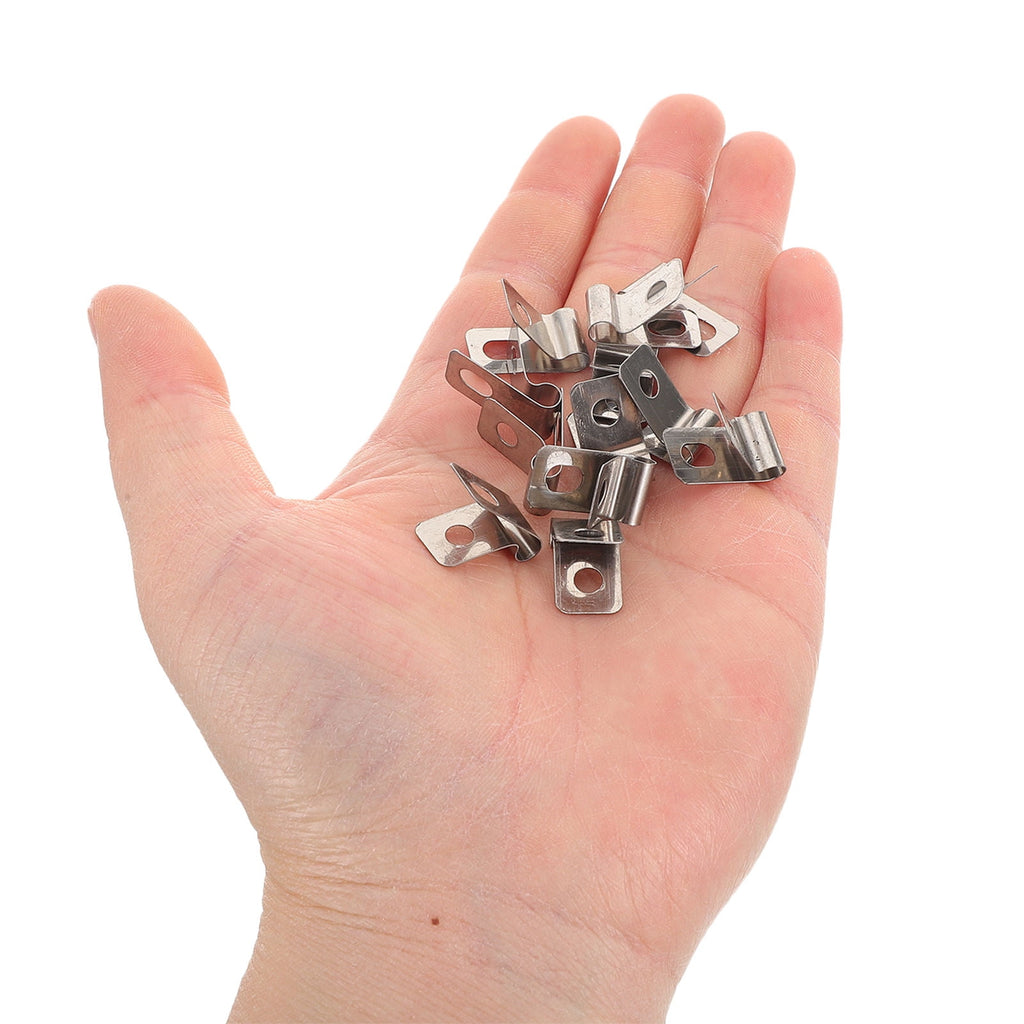 100 Piece Stainless Steel Metal Wire Fence Clips for Quick and Easy Installation Fixing Accessories