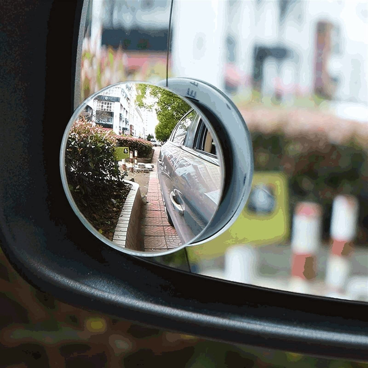 2-inch fixed circular glass blind spot rearview mirror 2-piece set | The ultimate rearview mirror for all cars