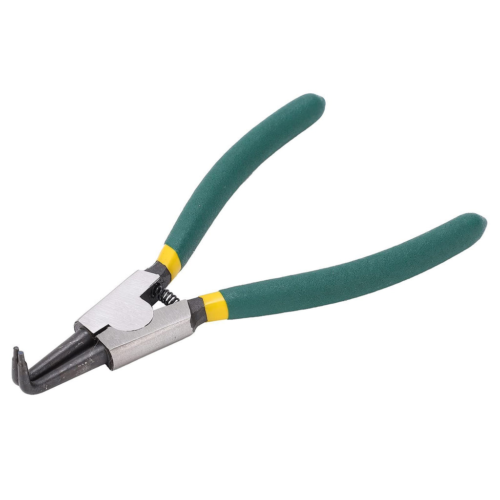 Heavy duty steel inner and outer bending clamp tool with bending jaws, used for dismantling ring clamps