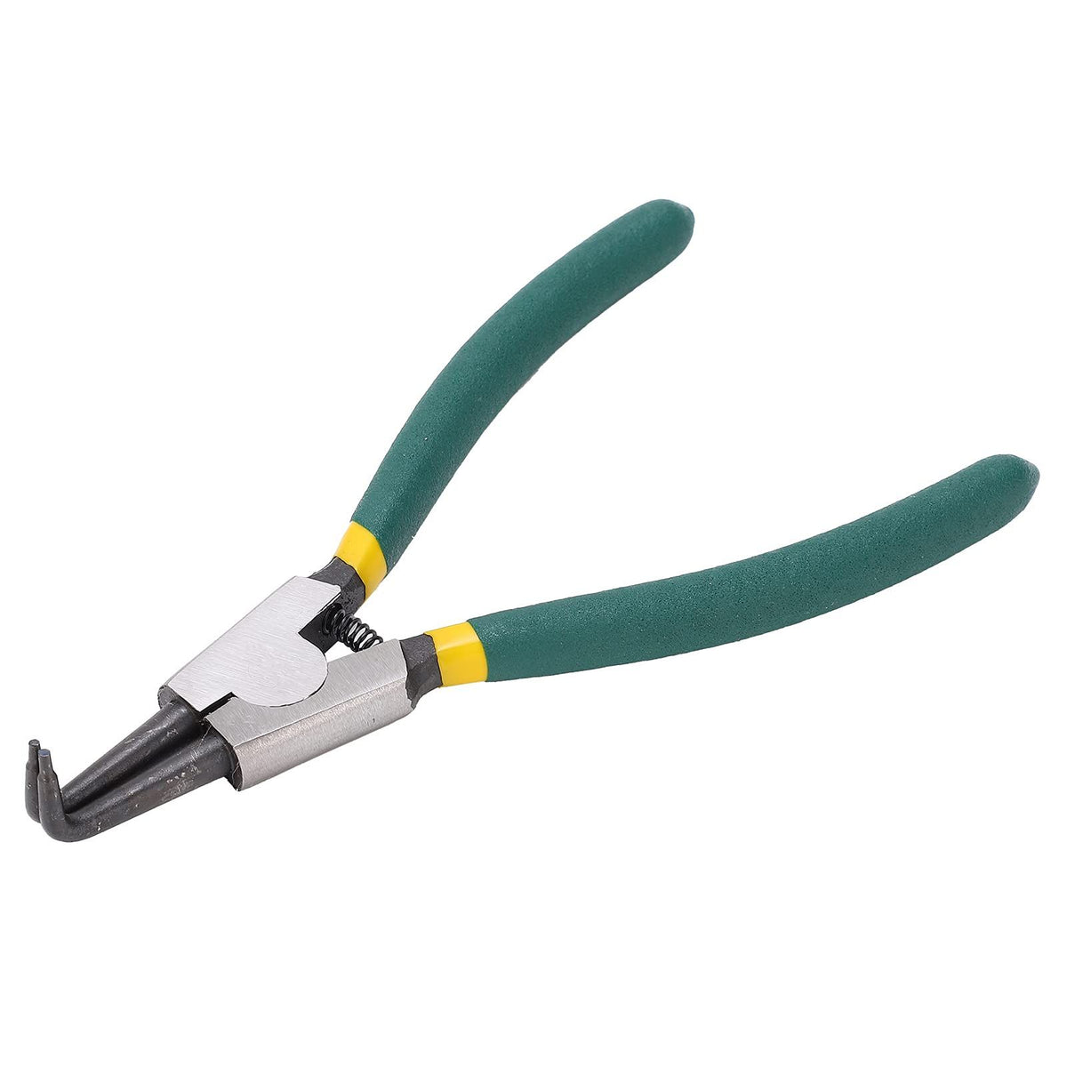 Heavy duty steel inner and outer bending clamp tool with bending jaws, used for dismantling ring clamps