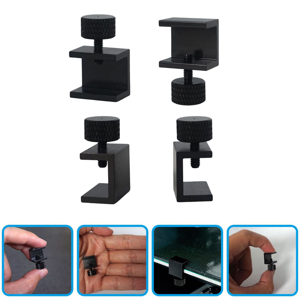 8 Piece 3D Printer Glass Bed Clips, 3D Printer Lattice Glass Fixing Clamp