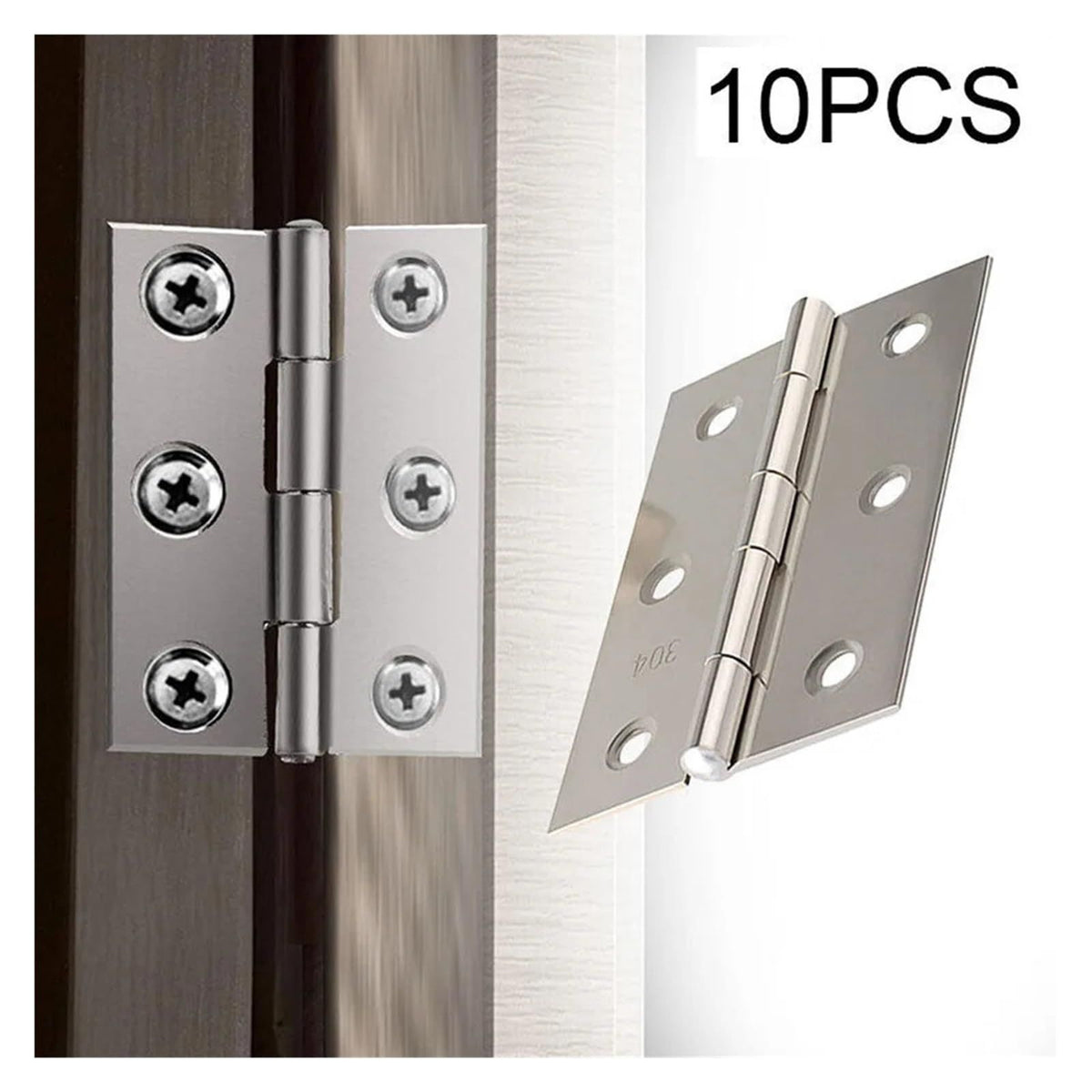 10 Piece Cabinet Hinge Repair Plate Kit Kitchen Cabinet Door Hinge Mounting Plate with Holes Flat Fixing Bracket