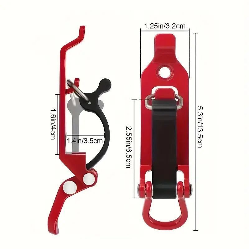 8 Piece Fixed Hanging Latch Orange