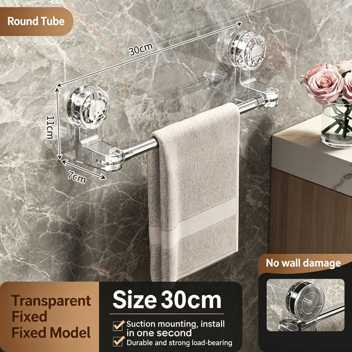 Drill-Free Wall Mount Fixed Slipper Storage Rack, Water Drain Hanging Shoe Shelf For Bathroom
