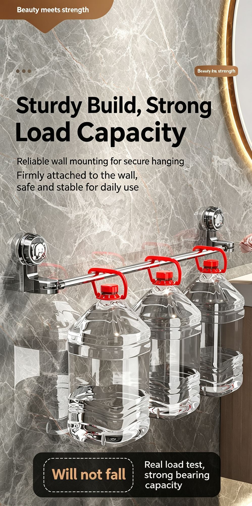 No Drill Fixed Wall Hanging Slipper Holder, Drainage Shoe Storage Rack For Toilet & Bathroom
