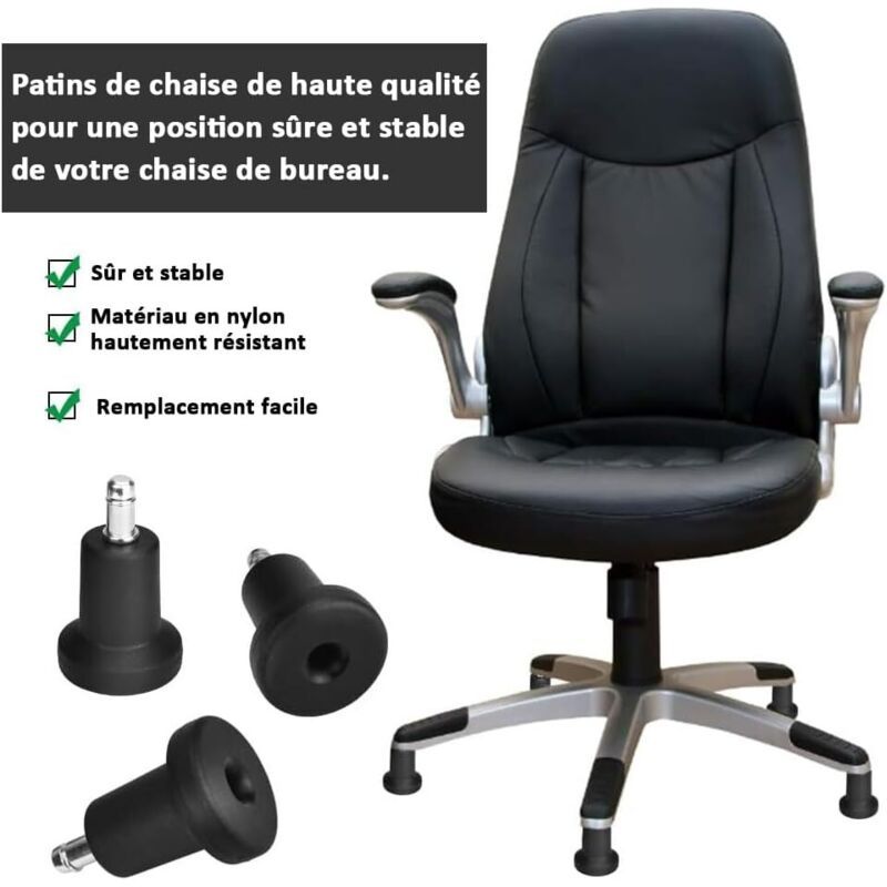 5 Piece Replacement Casters of Chair Desk Fixes Patins of Desk 2 Pouces of Floor for of Desk Cushion of Foot Fixe for