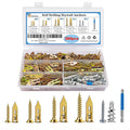 380 Piece Self-Drilling Wall Anchors and Screw Kit Drywall Fixing Anchors Repair Tools Fasteners for Mounting