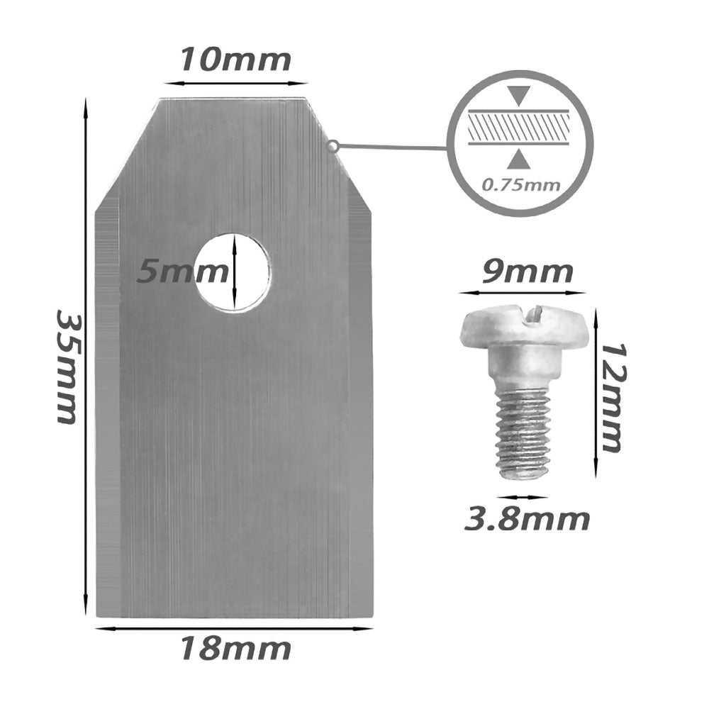 Robot Lawn Mower Replacement Blades – Husqvarna Automower – Stainless Steel – 45 Pack