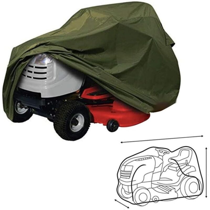 Riding Lawn Mower Cover – 210D Oxford – 183 × 112 × 109cm