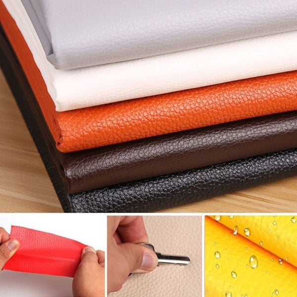 Self-Adhesive Leather Fix Repair Patch Stick Sofa Repairing Sub – Perfect Red 35*137CM