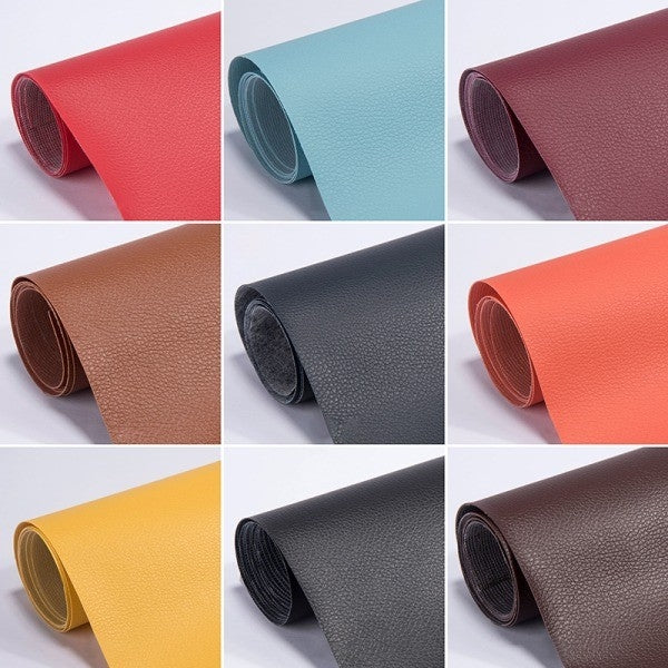 Self-Adhesive Leather Fix Repair Patch Stick Sofa Repairing Sub – Perfect Red 35*137CM
