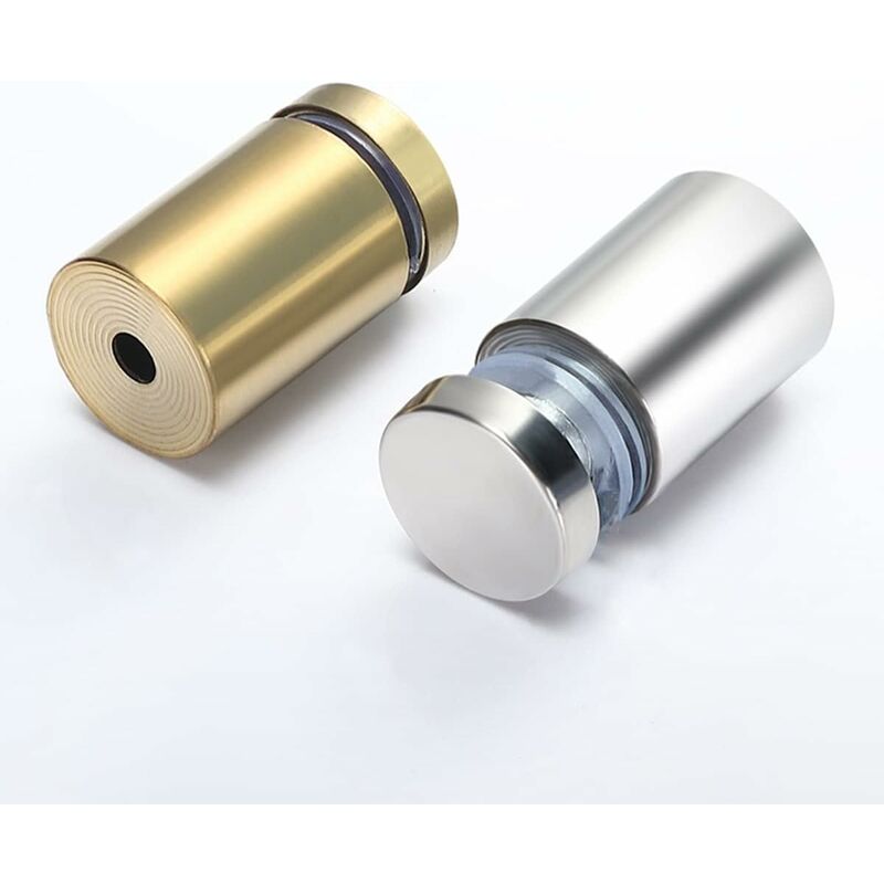 20x Spacer Screws, Glass Advertising Axis Spacer Bolt Fix Glass Advertising Spacer, Stainless Steel, 12X40mm