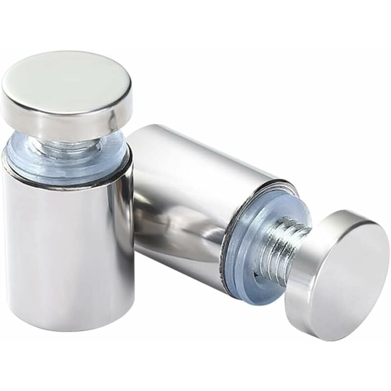 20x Spacer Screws, Glass Advertising Axis Spacer Bolt Fix Glass Advertising Spacer, Stainless Steel, 12X40mm