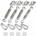Shade Sail Fixing Kit, Stainless Steel Sun Shade Sail Fixing Kit for Triangle and Square, Rectangle