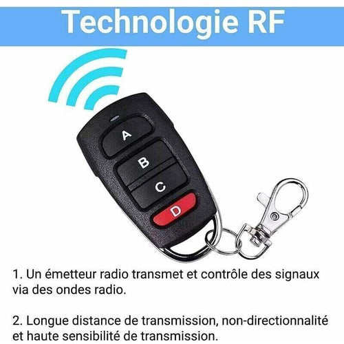 1 Piece Universal Gate Remote Control, Garage Door Remote Control, 433.92 MHz, 4-Button Remote Controls