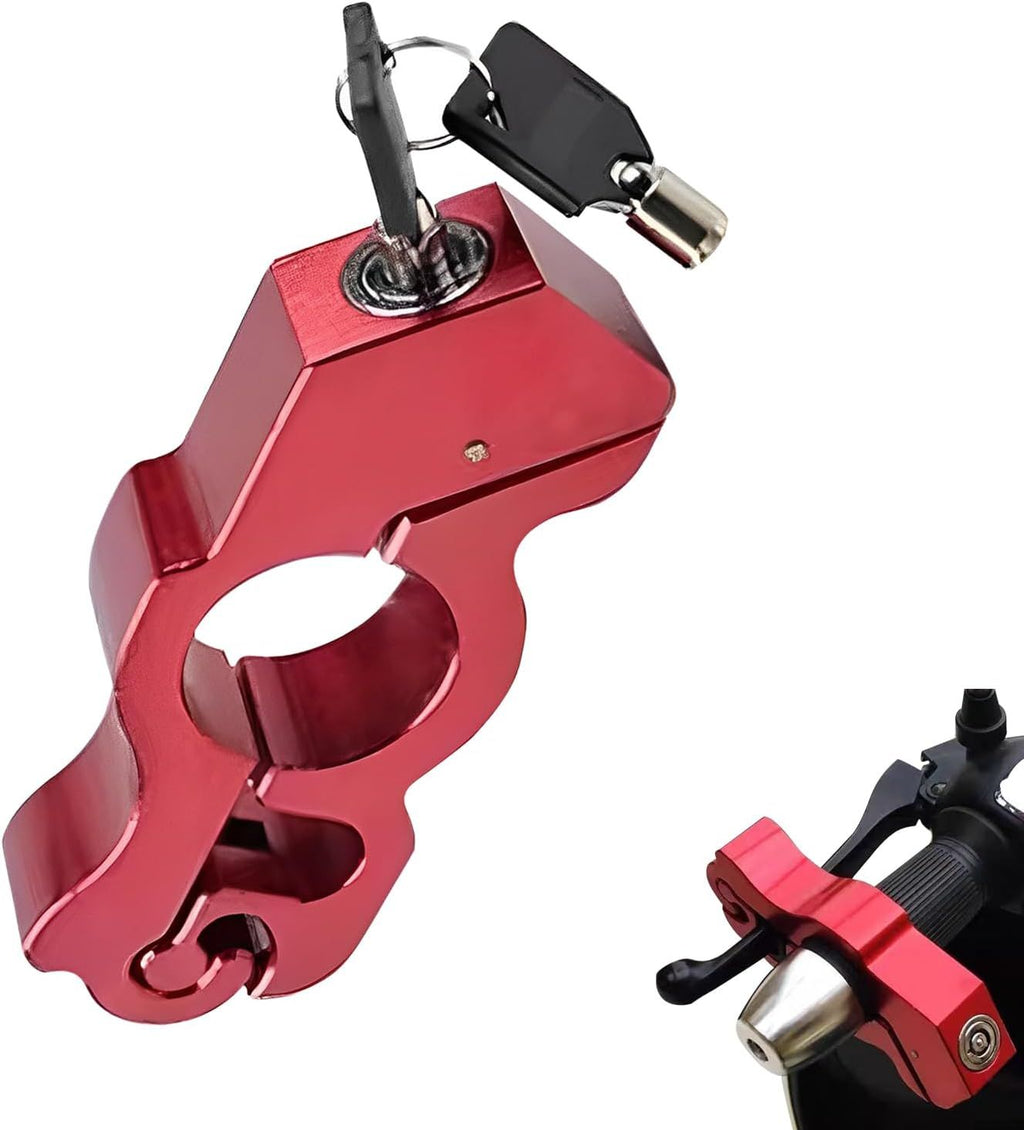 Motorcycle Handlebar Lock, Anti-Theft Anti-Picking Device for Brake Handlebar, Portable Adjustable Throttle Lock