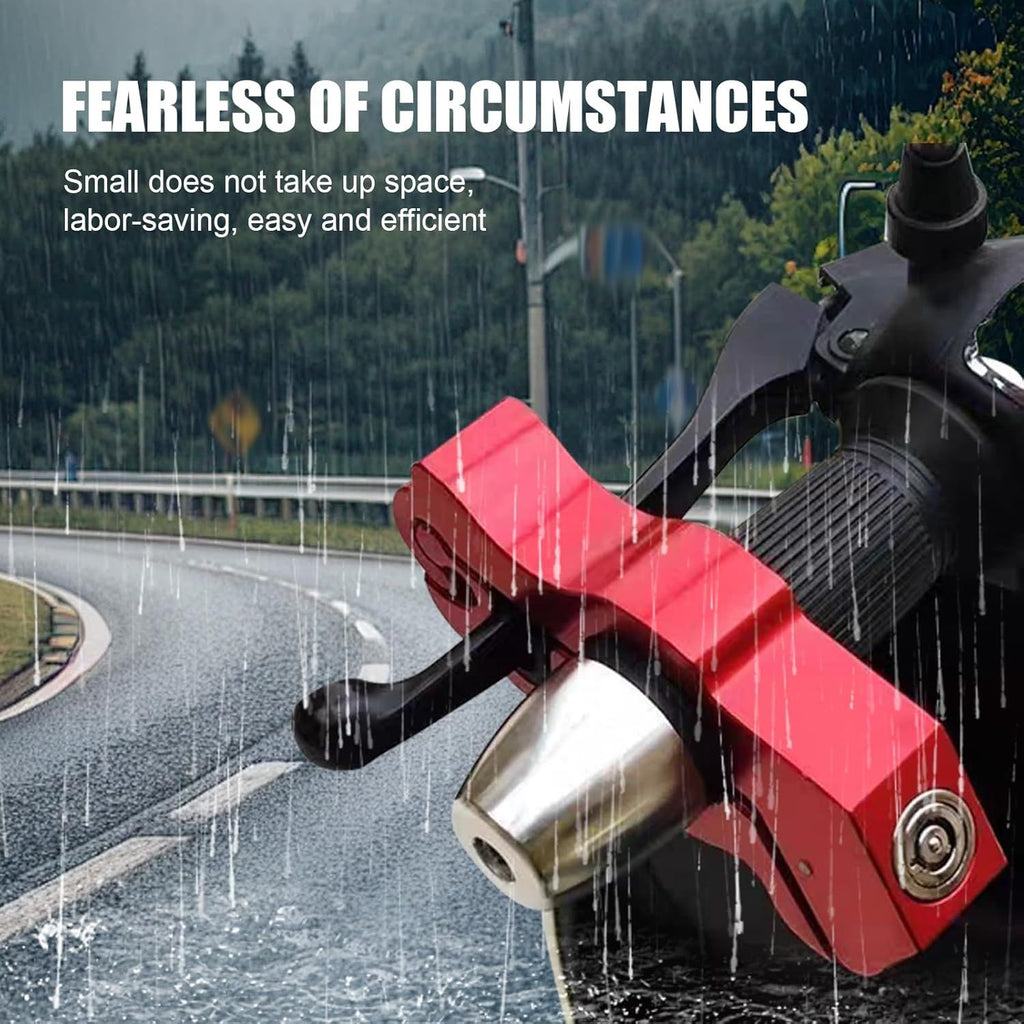 Motorcycle Handlebar Lock, Anti-Theft Anti-Picking Device for Brake Handlebar, Portable Adjustable Throttle Lock