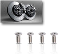 4-Pack Screw for Rotor Brake Disc Retaining, Retaining Hardware Bolts Screw Kit for Honda, Acura and Kia Models