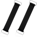 4 Piece Motorcycle Battery Strap, Stretchable Battery Strap Rubber Band with Metal Buckles