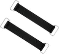 2 Piece Motorcycle Battery Strap, Elastic Rubber Battery Strap Fixed Holder Belt with Metal Buckles