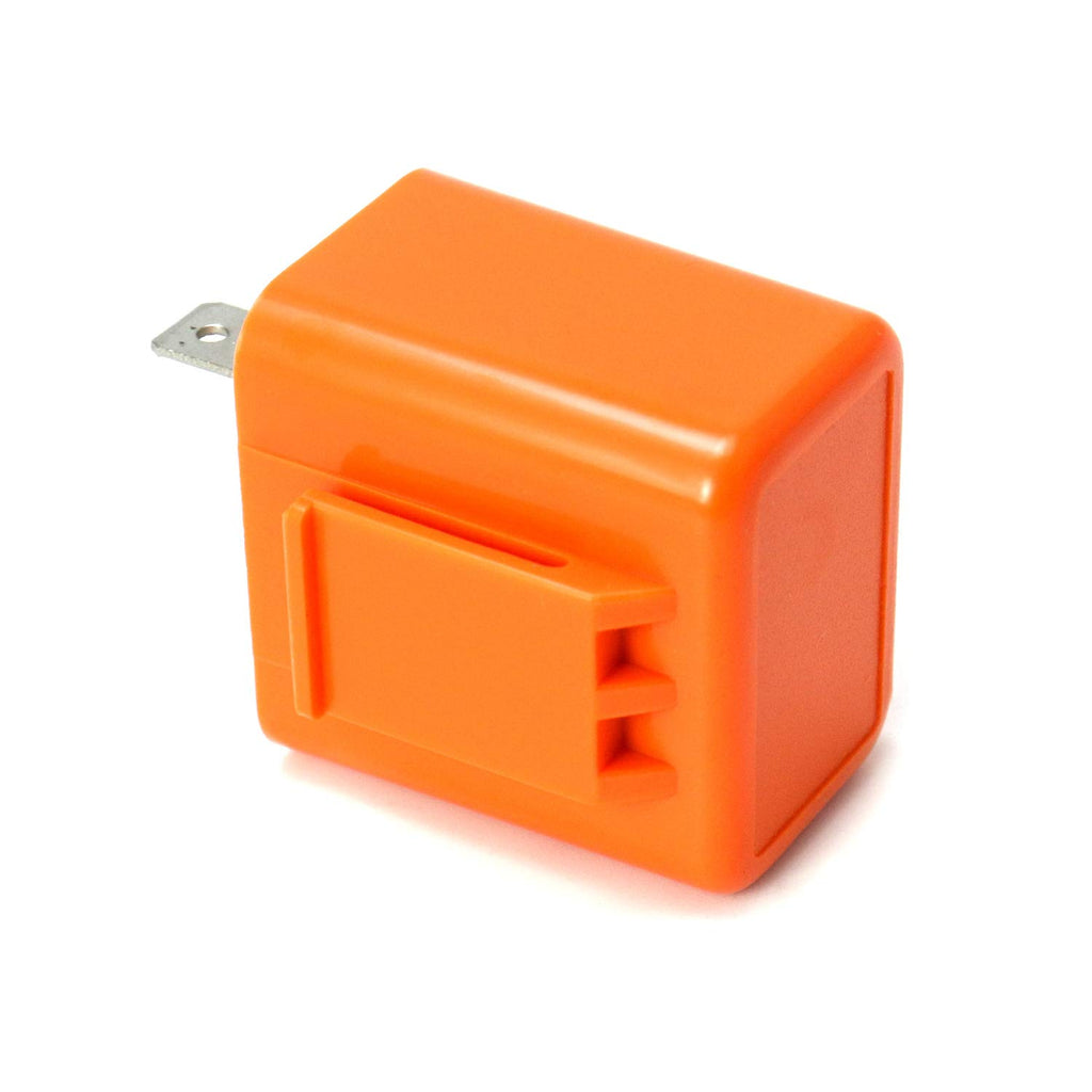 2 Piece 2-Pin Electronic Turn Signal Flasher Relay Fix Motorcycle Turn Signal Hyper Flash