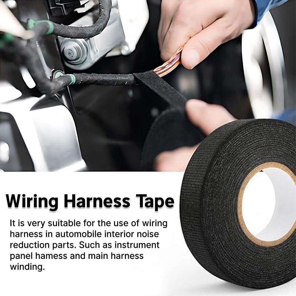 Wire Harness Tape for Electrical Automotive Engine Harness Wrap Protection Noise Damping Cables Fixed 0.59 Inch x 82