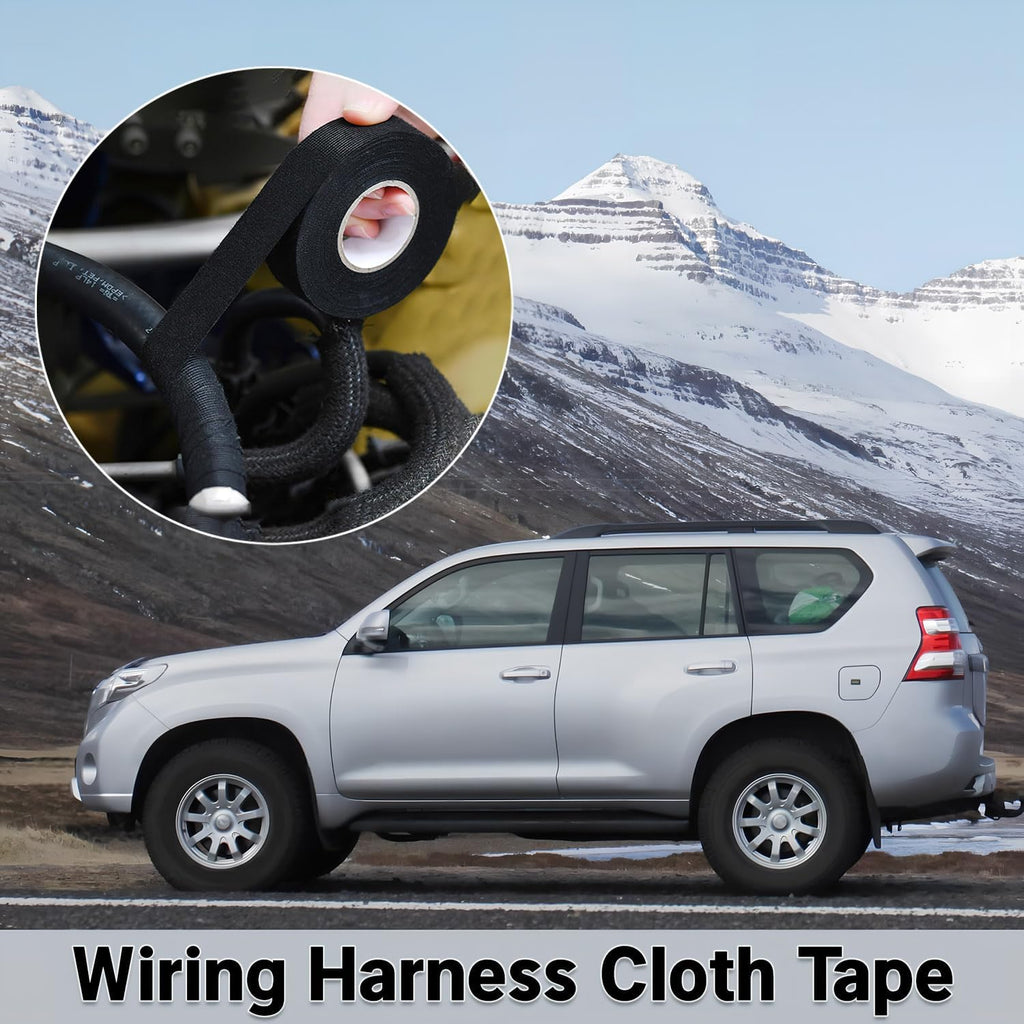 Wire Harness Tape for Electrical Automotive Engine Harness Wrap Protection Noise Damping Cables Fixed 0.59 Inch x 82